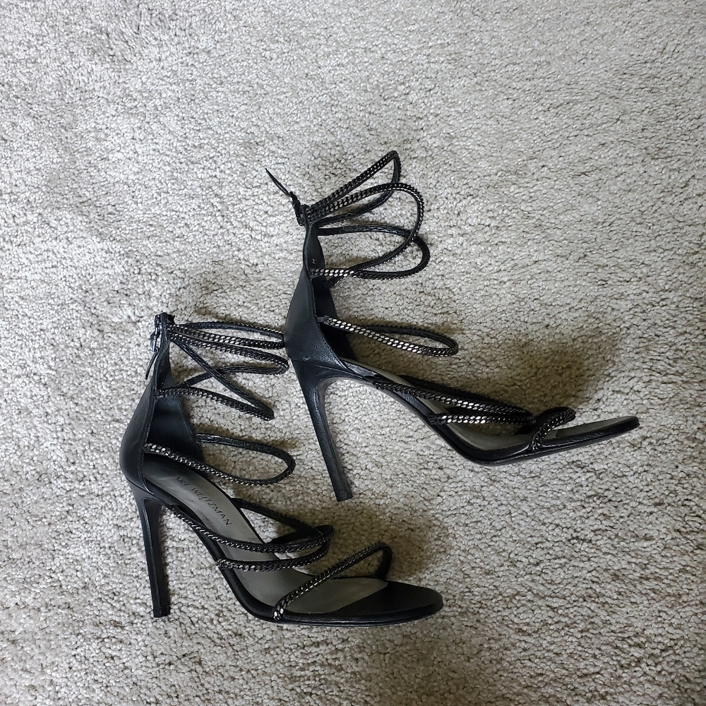 Stuart Weitzman chainmail stilettos